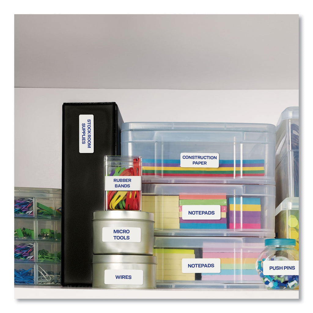 Avery Easy Peel White Address Labels w/ Sure Feed Technology, Inkjet Printers, 1 x 2.63, White, 30/Sheet, 100 Sheets/Box