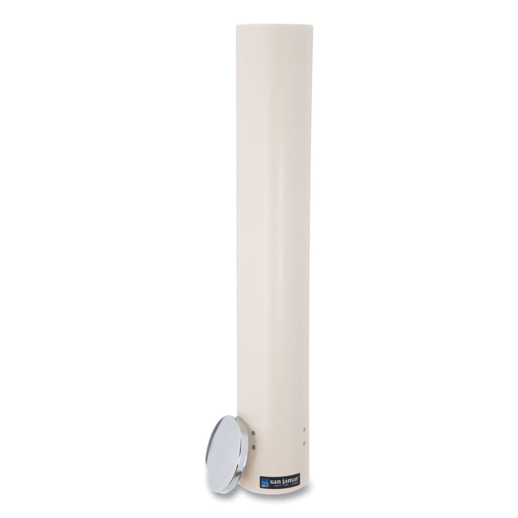 San Jamar Foam Cup Dispenser with Removable Cap, For 4 oz to 10 oz Cups, Sand