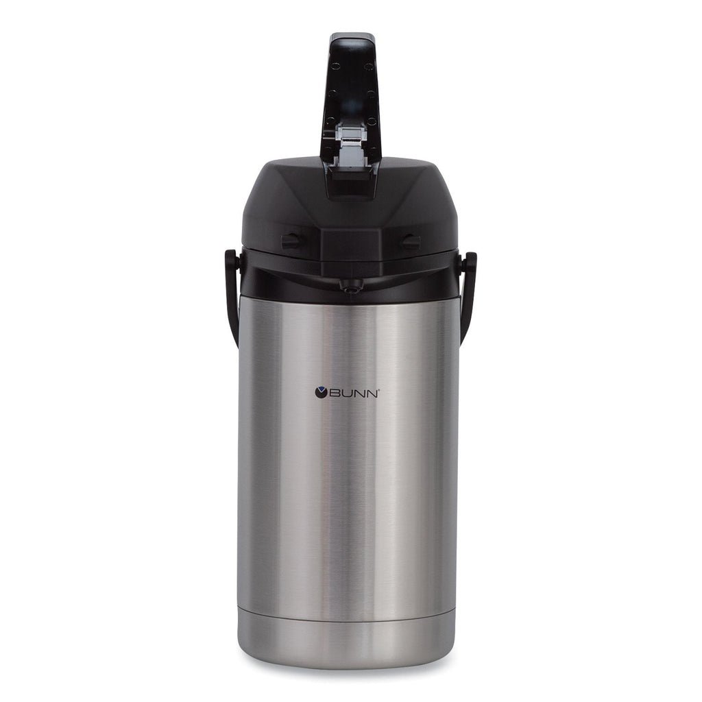 BUNN 3 Liter Lever Action Airpot, Stainless Steel/Black