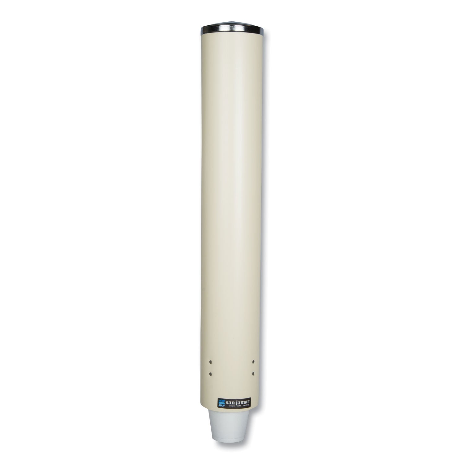 San Jamar Foam Cup Dispenser with Removable Cap, For 4 oz to 10 oz Cups, Sand