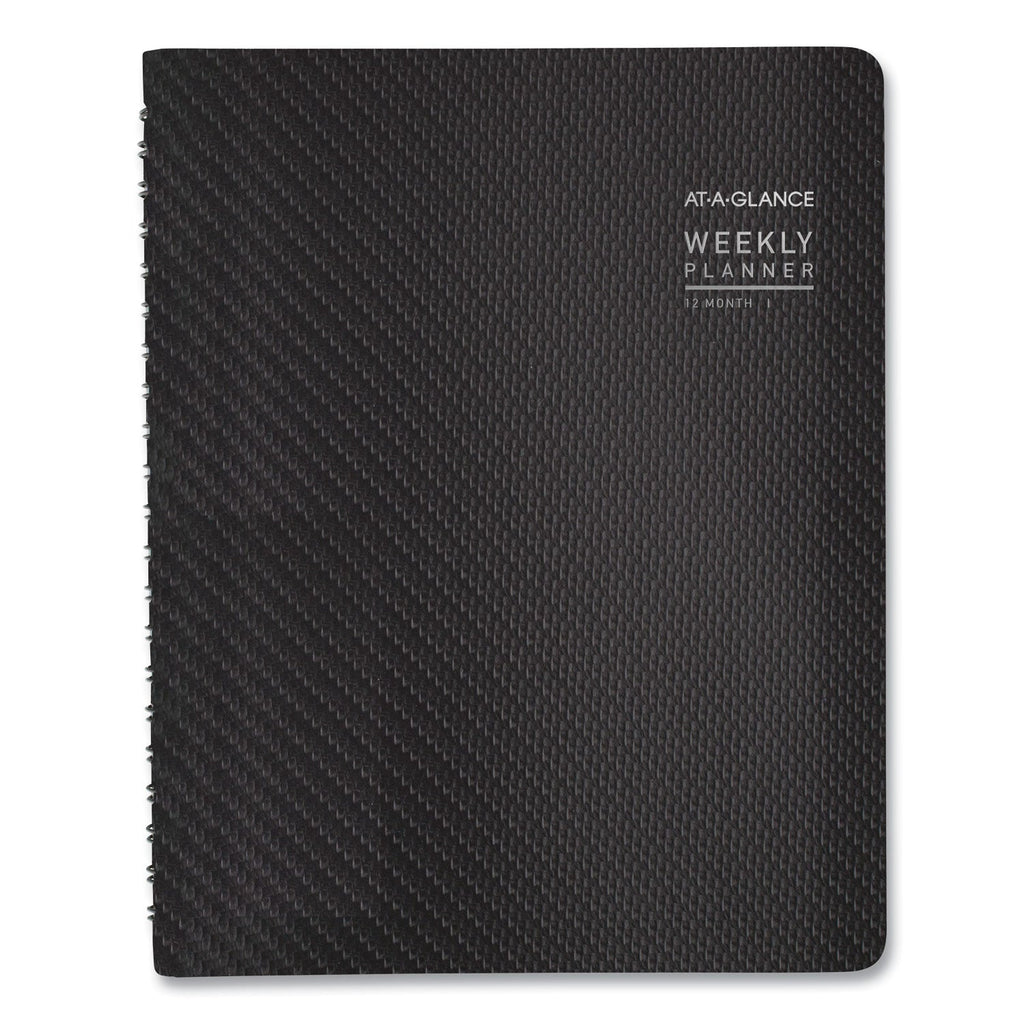 AT-A-GLANCE Contemporary Weekly/Monthly Planner, Vertical-Column Format, 11 x 8.25, Graphite Cover, 12-Month (Jan to Dec): 2023