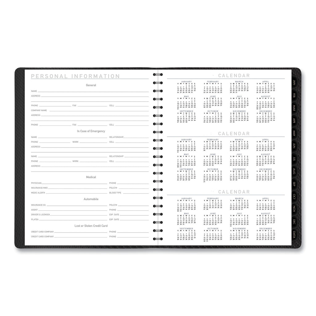 AT-A-GLANCE Contemporary Weekly/Monthly Planner, Vertical-Column Format, 11 x 8.25, Graphite Cover, 12-Month (Jan to Dec): 2023