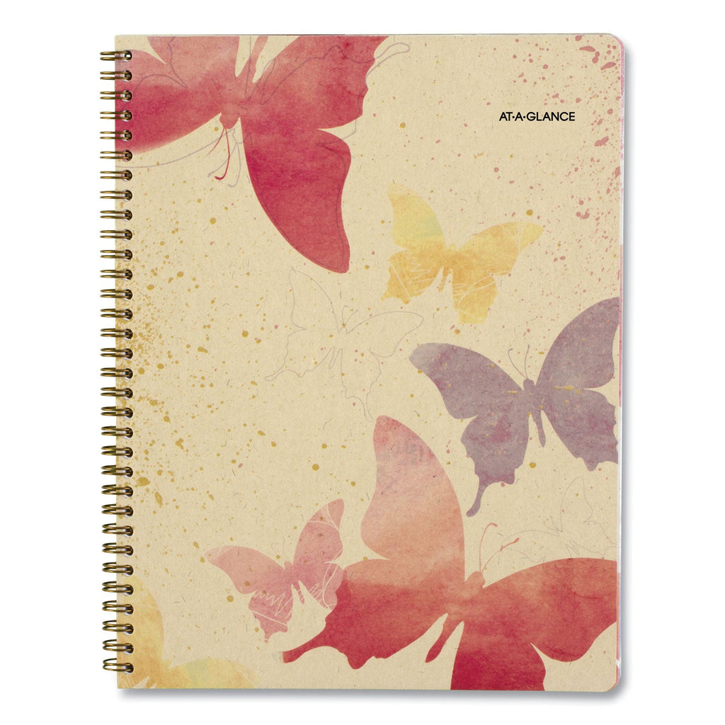 AT-A-GLANCE Watercolors Weekly/Monthly Planner, Watercolors Artwork, 11 x 8.5, Multicolor Cover, 13-Month (Jan to Jan): 2023 to 2024