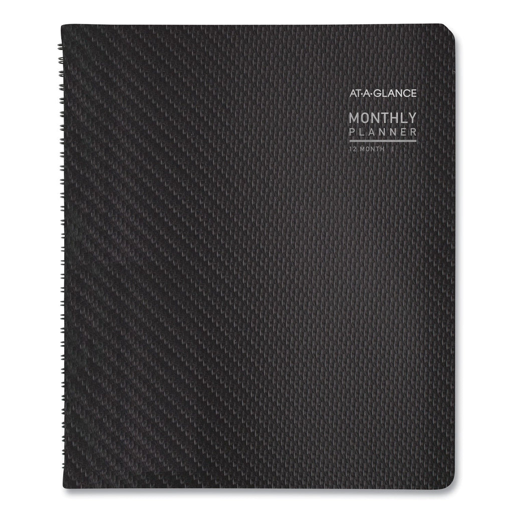 AT-A-GLANCE Contemporary Monthly Planner, Premium Paper, 11 x 9, Graphite Cover, 12-Month (Jan to Dec): 2023