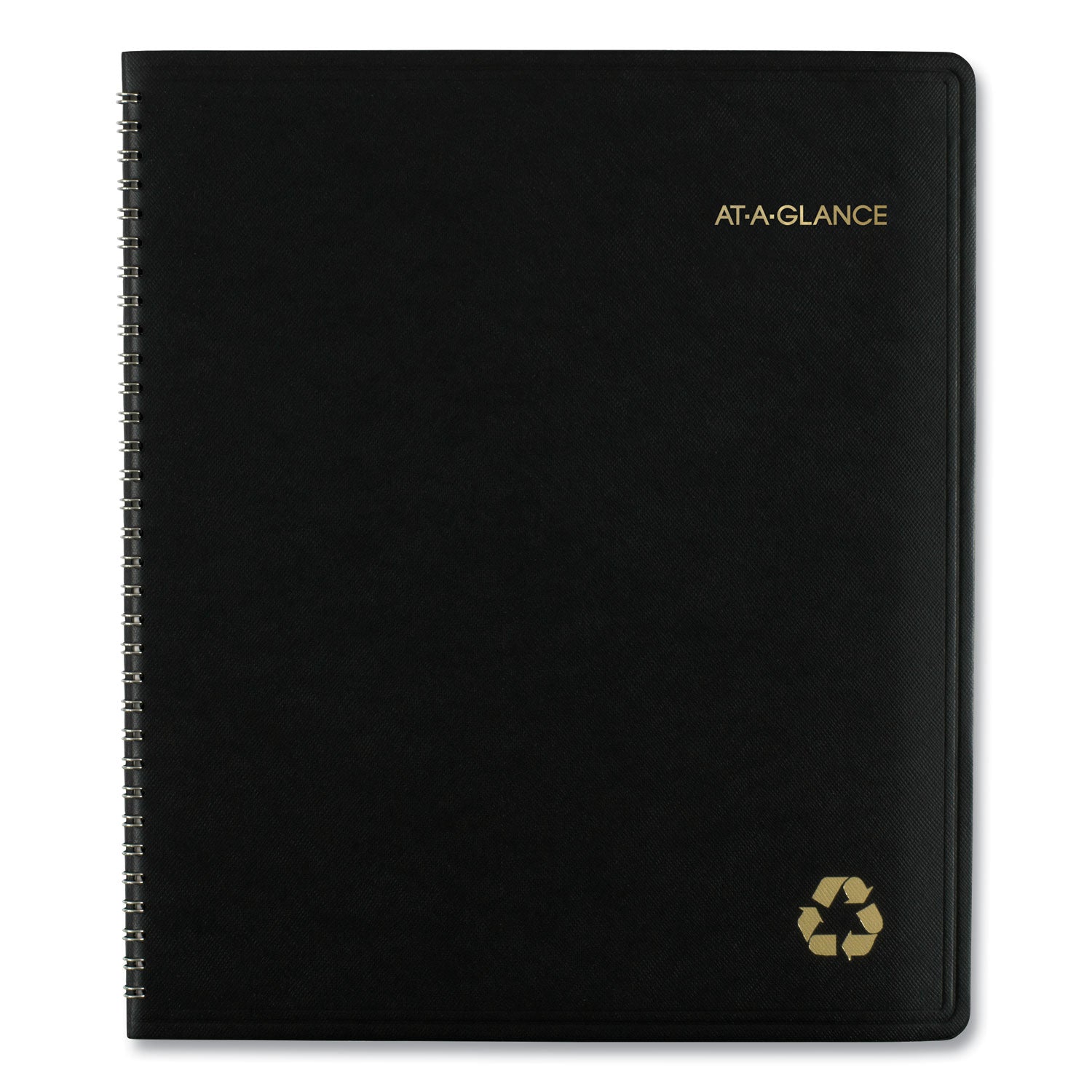 AT-A-GLANCE Recycled Monthly Planner, 11 x 9, Black Cover, 13-Month (Jan to Jan): 2023 to 2024