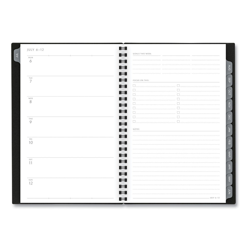 AT-A-GLANCE Elevation Academic Weekly/Monthly Planner, 8.5 x 5.5, Black Cover, 12-Month (July to June): 2022 to 2023