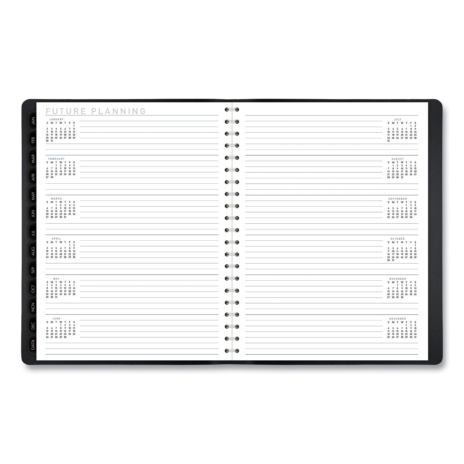 AT-A-GLANCE Contemporary Weekly/Monthly Planner, Vertical-Column Format, 11 x 8.25, Black Cover, 12-Month (Jan to Dec): 2023