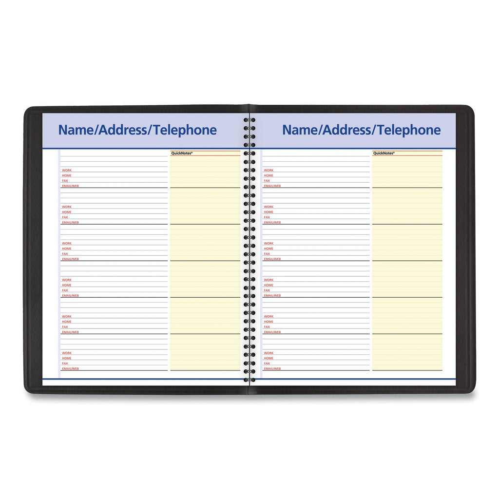 AT-A-GLANCE QuickNotes Monthly Planner, 11 x 8.25, Black Cover, 12-Month (Jan to Dec): 2023