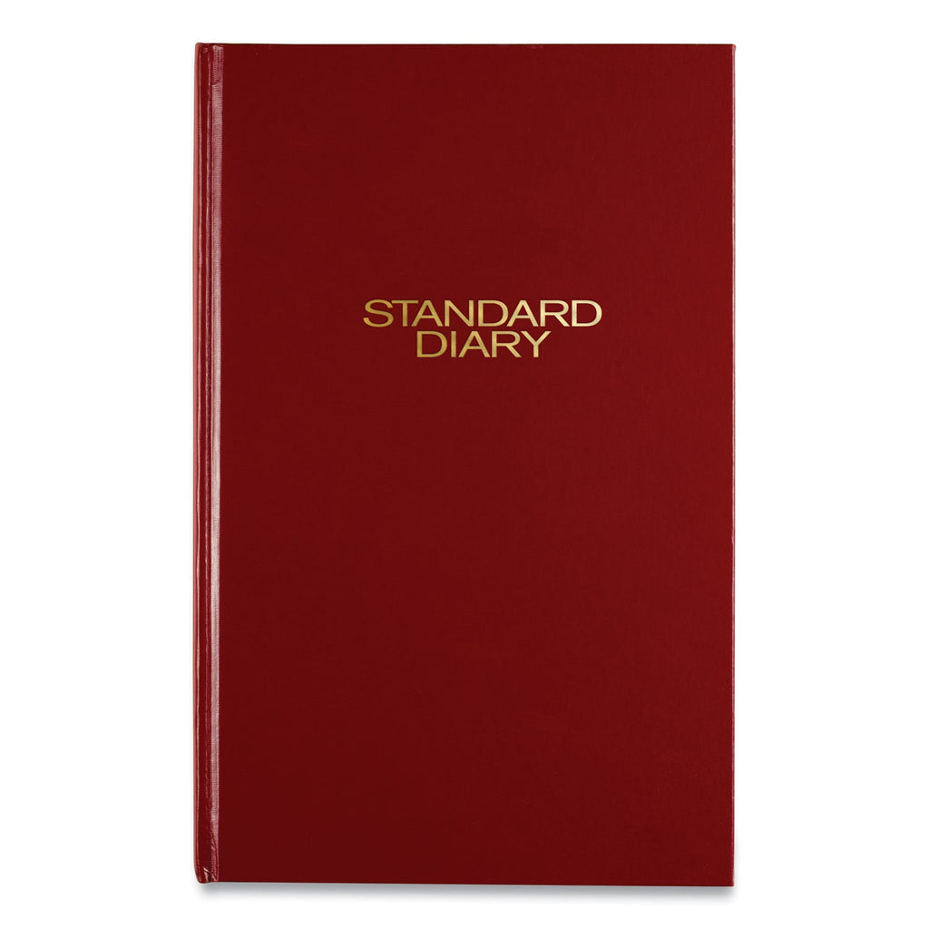 AT-A-GLANCE Standard Diary Daily Diary, 2023 Edition, Wide/Legal Rule, Red Cover, 12 x 7.75, 200 Sheets