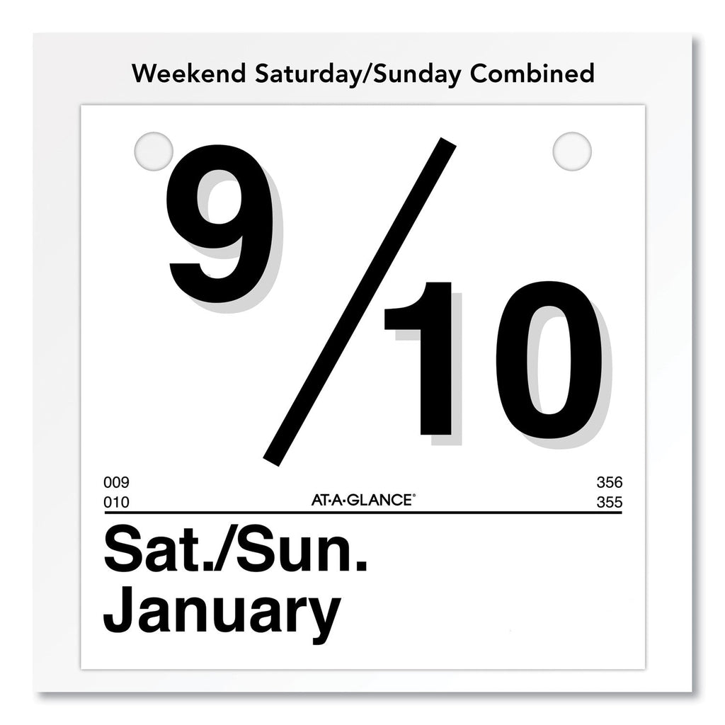 AT-A-GLANCE Today Is Daily Wall Calendar Refill, 6 x 6, White Sheets, 12-Month (Jan to Dec): 2023
