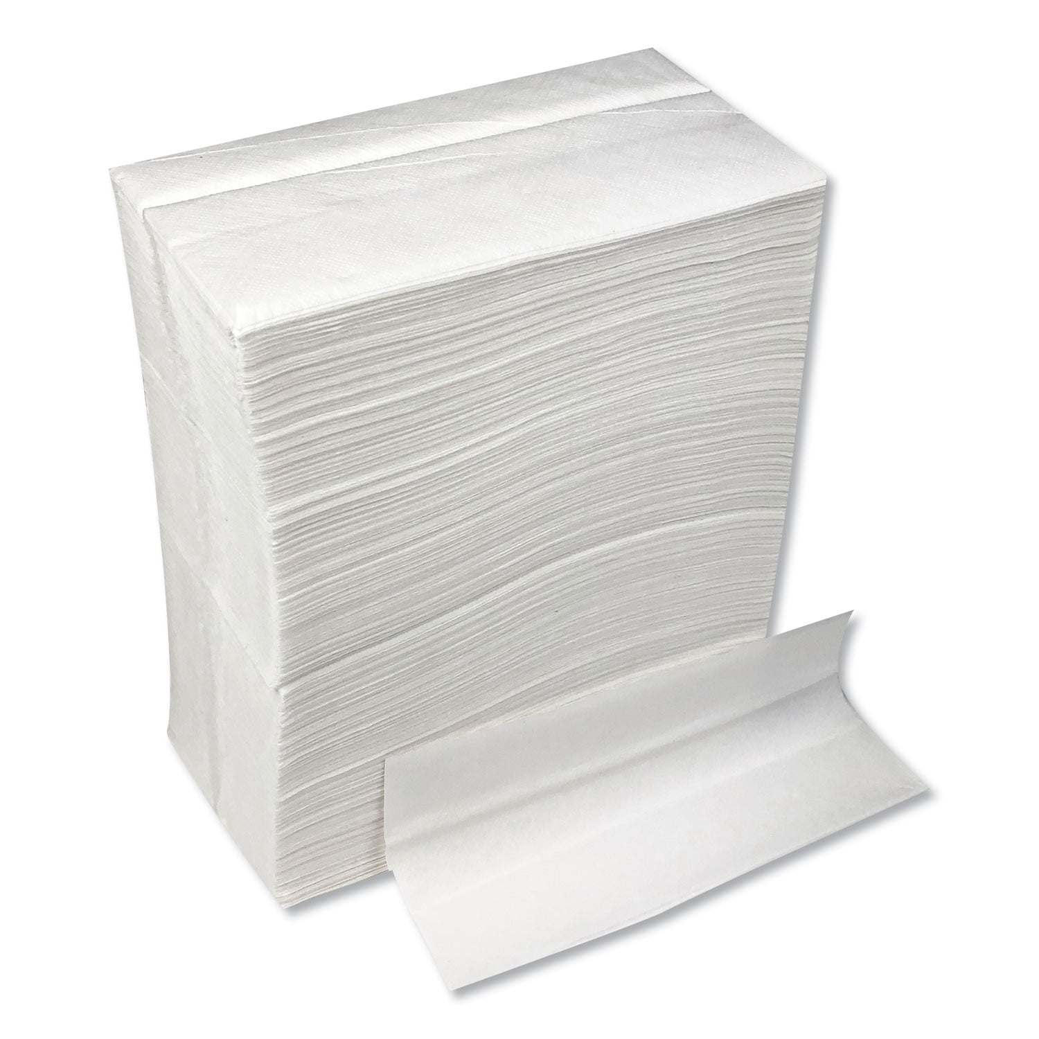 GEN Tall-Fold Napkins, 1-Ply, 7 x 13 1/4, White, 10,000/Carton