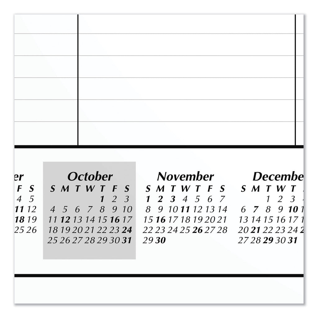 AT-A-GLANCE Academic Year Ruled Desk Pad, 21.75 x 17, White Sheets, Black Binding, Black Corners, 16-Month (Sept to Dec): 2022 to 2023