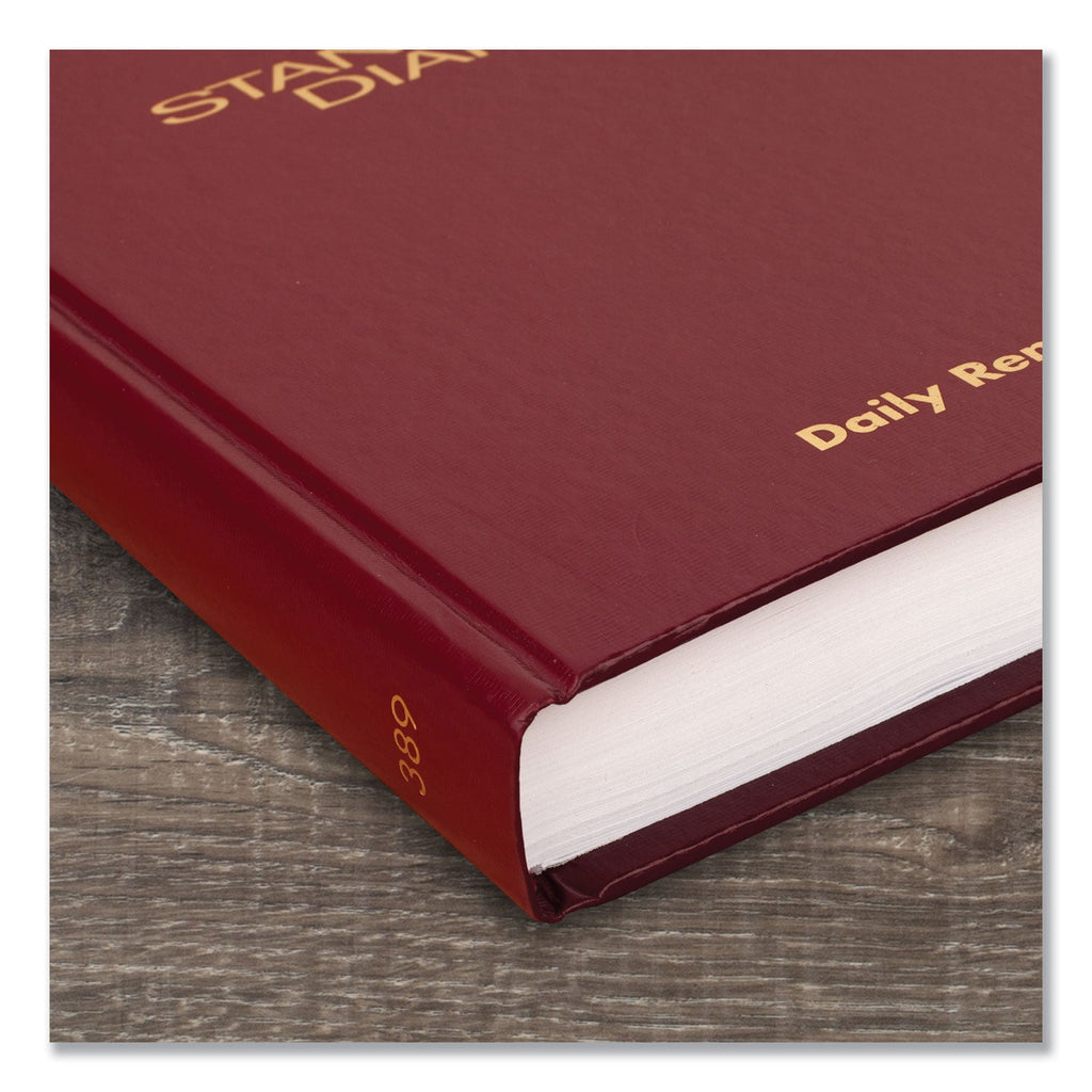 AT-A-GLANCE Standard Diary Daily Reminder Book, 2023 Edition, Medium/College Rule, Red Cover, 8.25 x 5.75, 201 Sheets