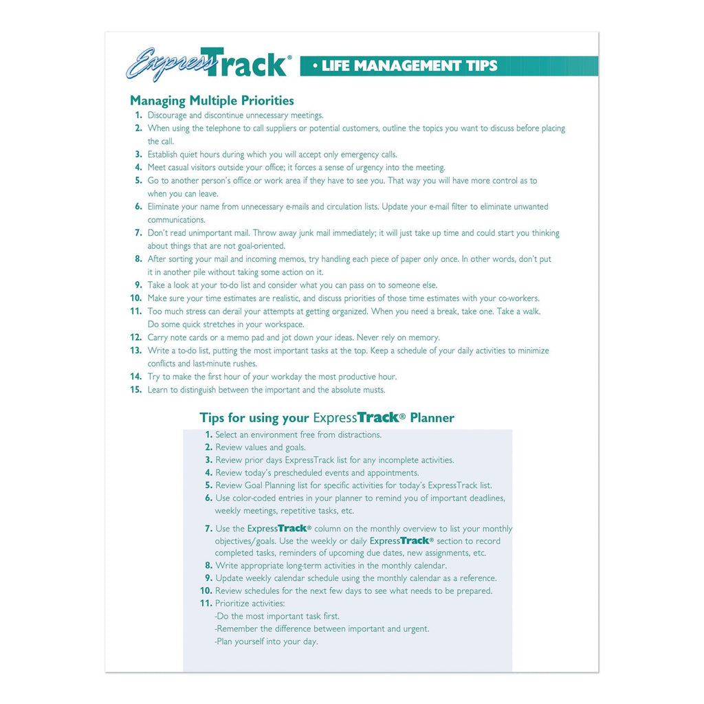 House of Doolittle Express Track Recycled Weekly Appointment Book/Monthly Planner, 11 x 8.5, Black Cover, 13-Month (Jan to Jan): 2023 to 2024