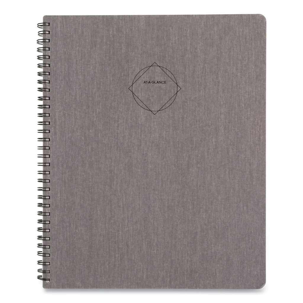 AT-A-GLANCE Elevation Linen Weekly/Monthly Planner, 11 x 8.5, Charcoal Cover, 12-Month (Jan to Dec): 2023