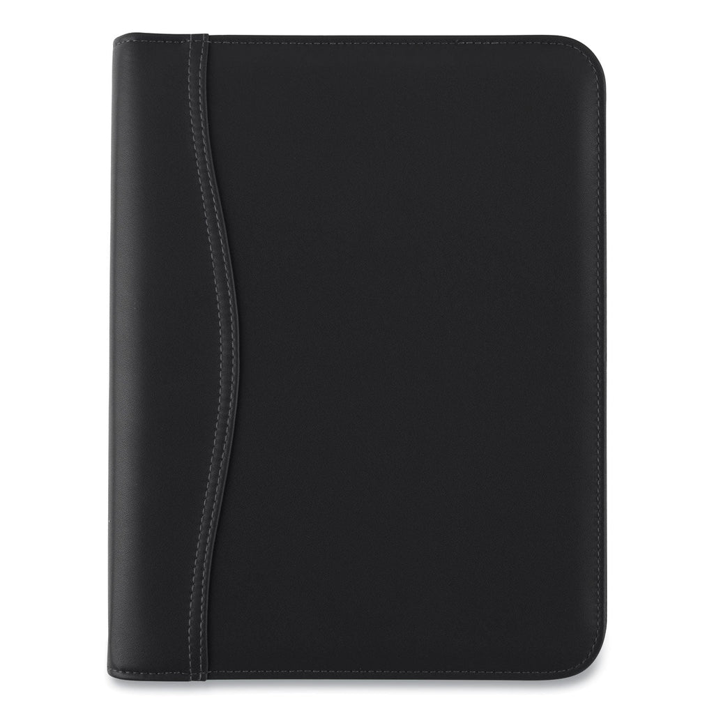 AT-A-GLANCE Black Leather Planner/Organizer Starter Set, 8.5 x 5.5, Black Cover, 12-Month (Jan to Dec): Undated