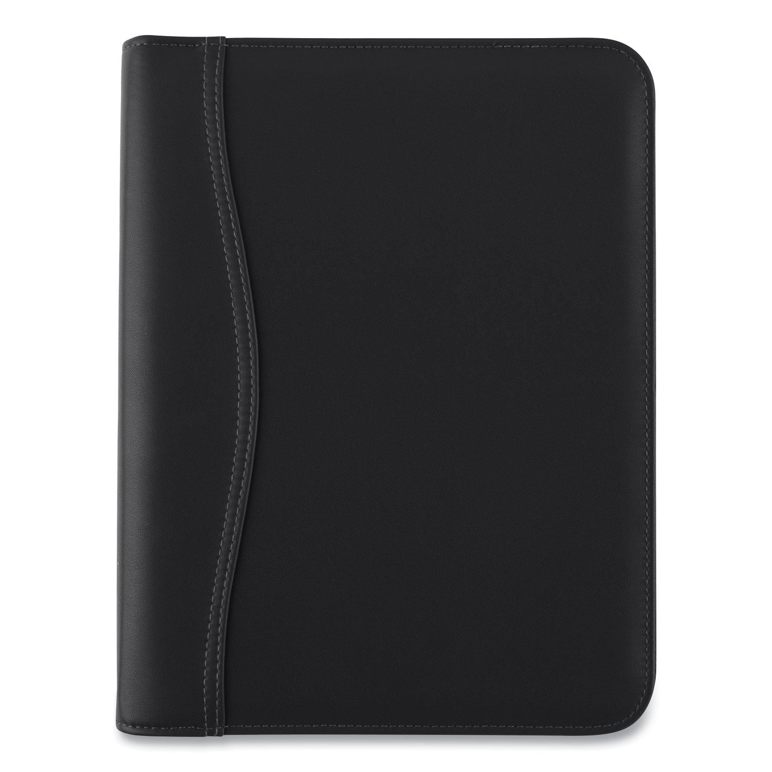AT-A-GLANCE Black Leather Planner/Organizer Starter Set, 8.5 x 5.5, Black Cover, 12-Month (Jan to Dec): Undated