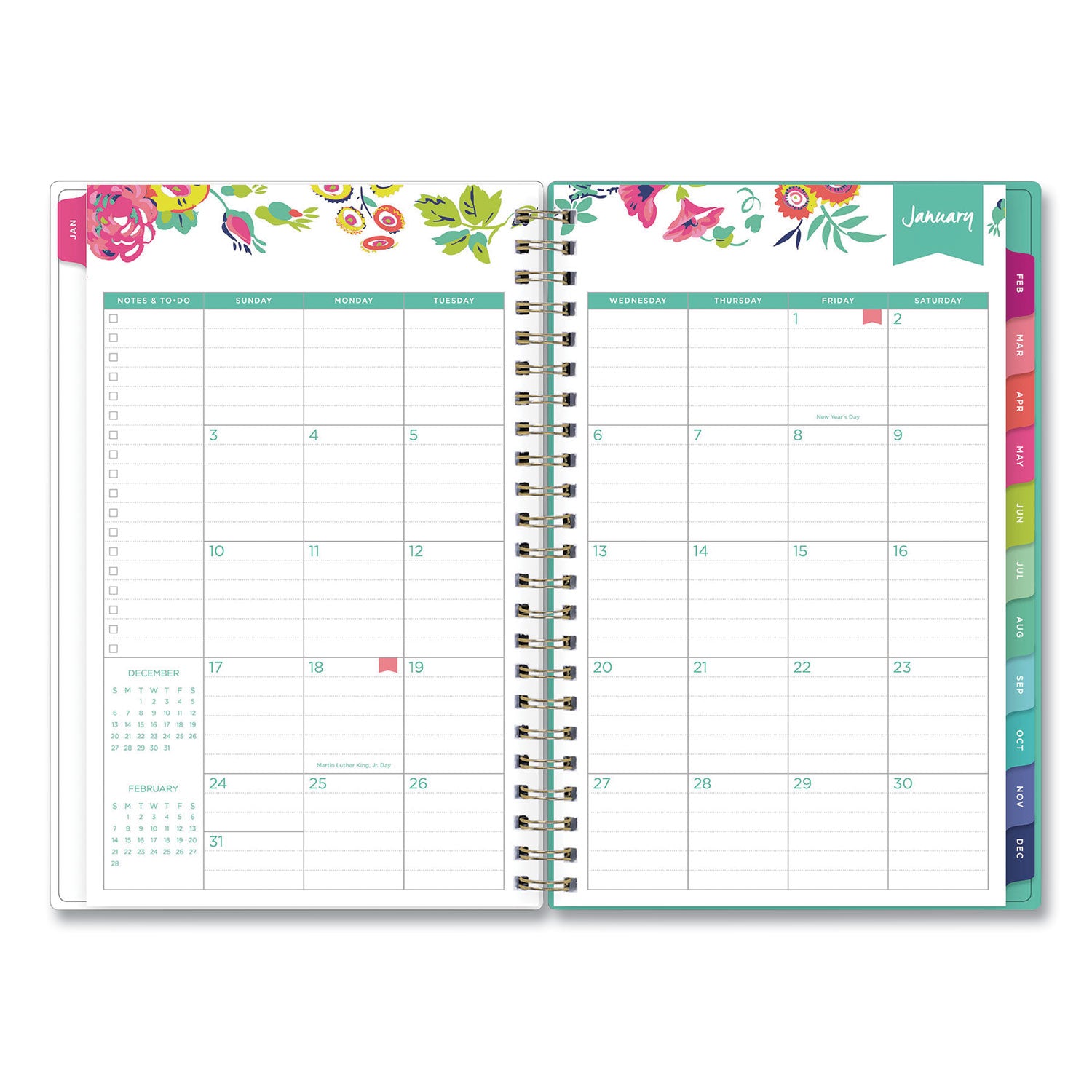 Blue Sky Day Designer Peyton Create-Your-Own Cover Weekly/Monthly Planner, Floral Artwork, 8 x 5, White, 12-Month (Jan-Dec): 2023
