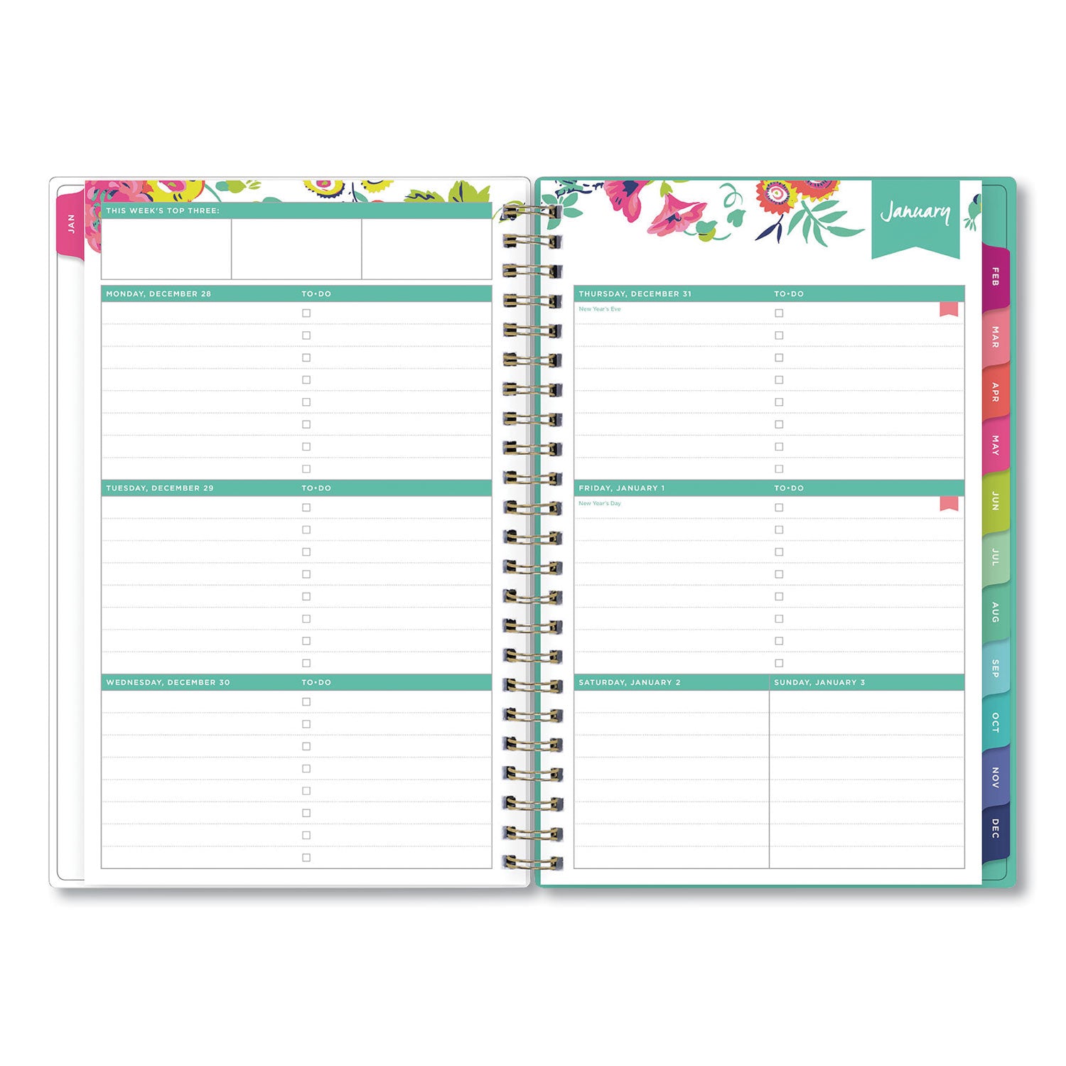 Blue Sky Day Designer Peyton Create-Your-Own Cover Weekly/Monthly Planner, Floral Artwork, 8 x 5, White, 12-Month (Jan-Dec): 2023