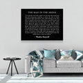 The Man in the Arena Canvas Wall Art, Theodore Roosevelt Quote, April 23, 1910 Quote, Theodore Roosevelt Speech at the Sorbonne