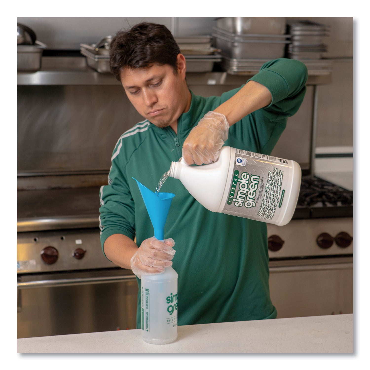 Simple Green Crystal Industrial Cleaner/Degreaser, 1 gal Bottle, 6/Carton