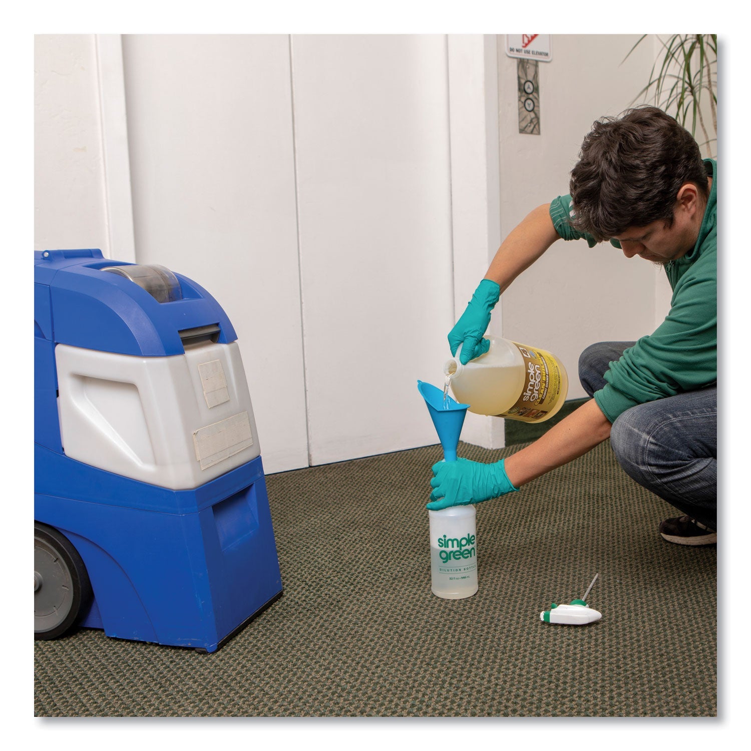 Simple Green Clean Building Carpet Cleaner Concentrate, Unscented, 1gal Bottle