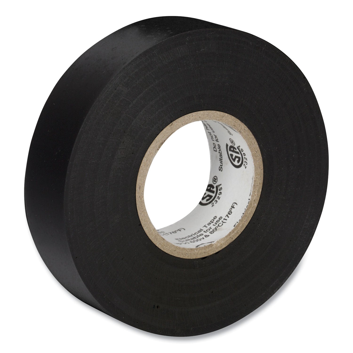 Duck Pro Electrical Tape, 1" Core, 0.75" x 66 ft, Black