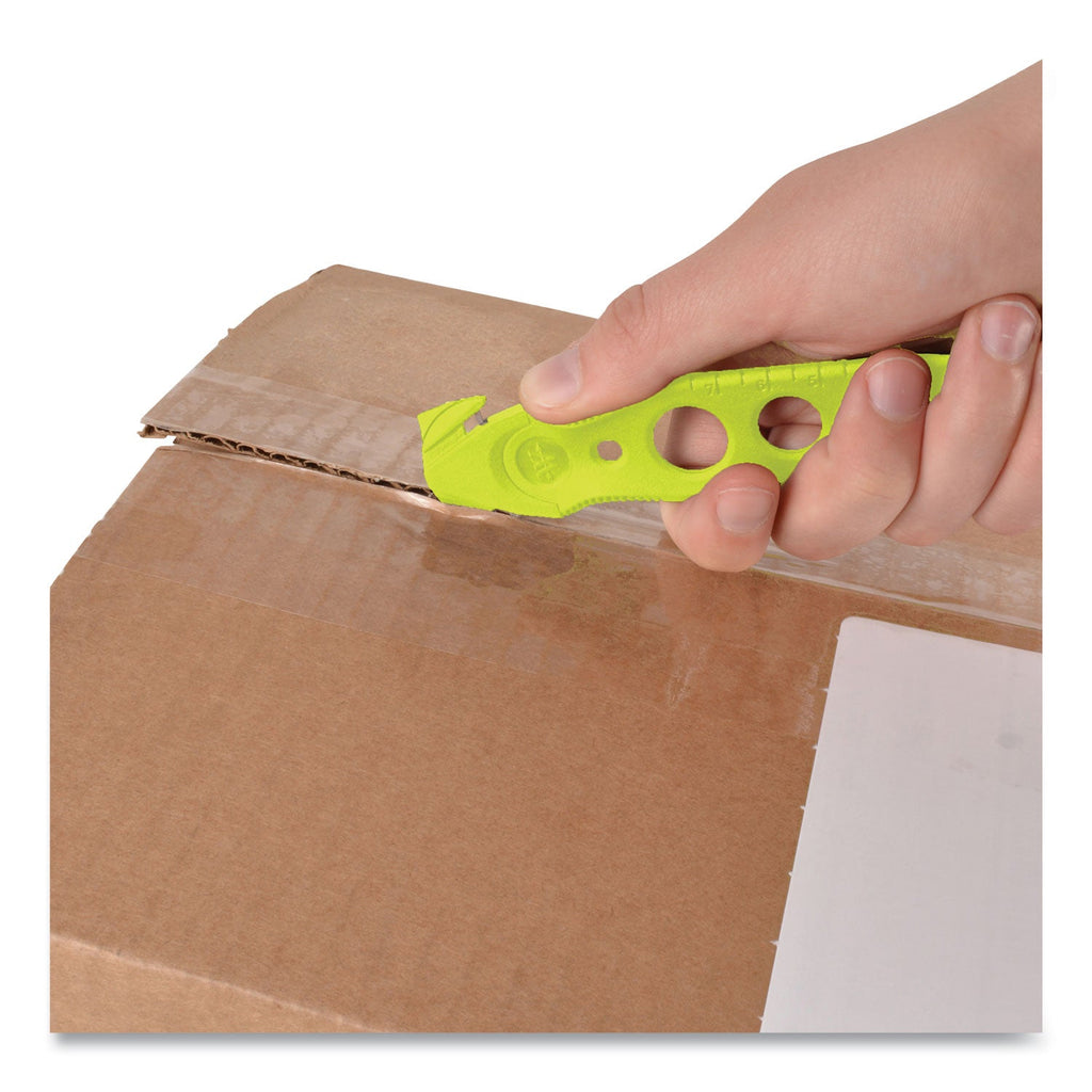 Westcott Safety Cutter, 1.2" Blade, 5.75" Plastic Handle, Assorted, 5/Pack