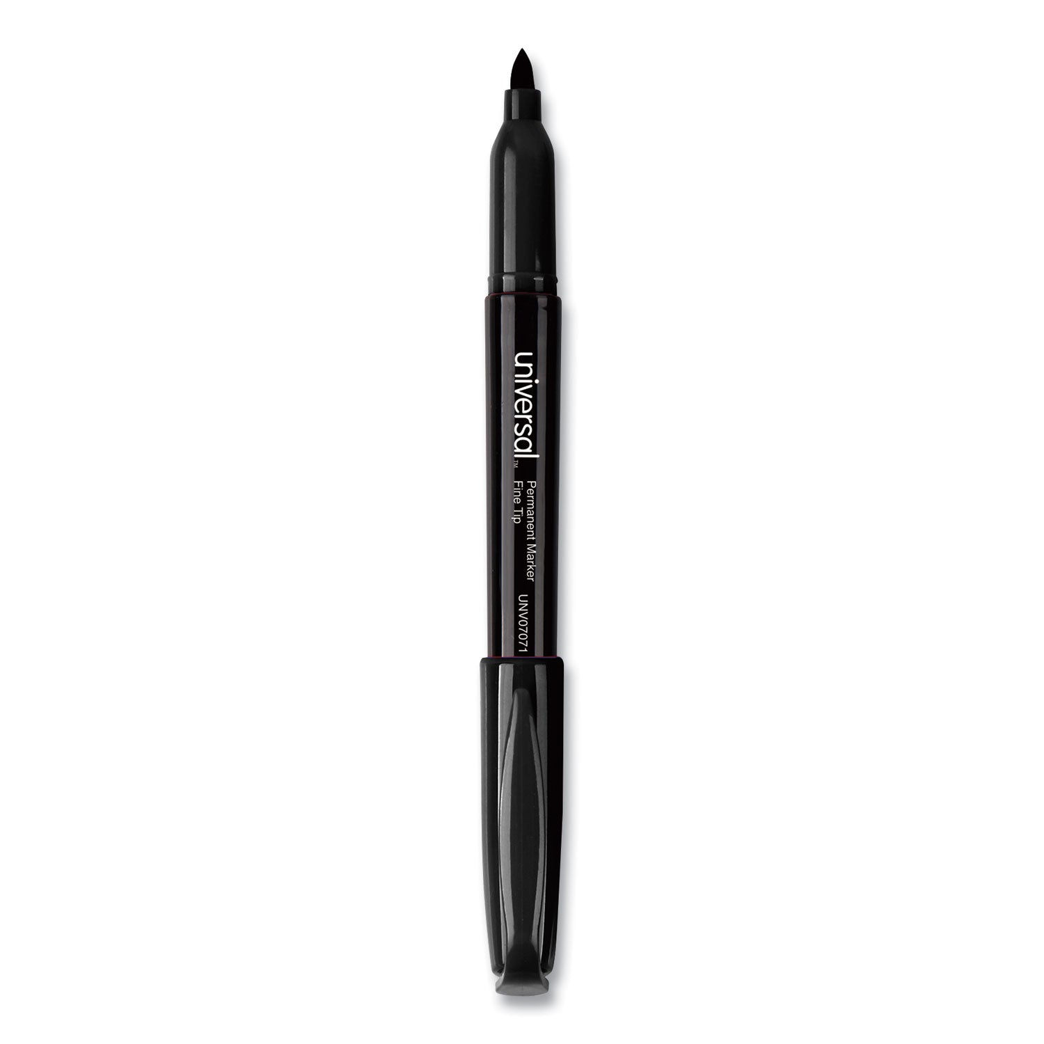 Universal Pen-Style Permanent Marker Value Pack, Fine Bullet Tip, Black, 36/Pack