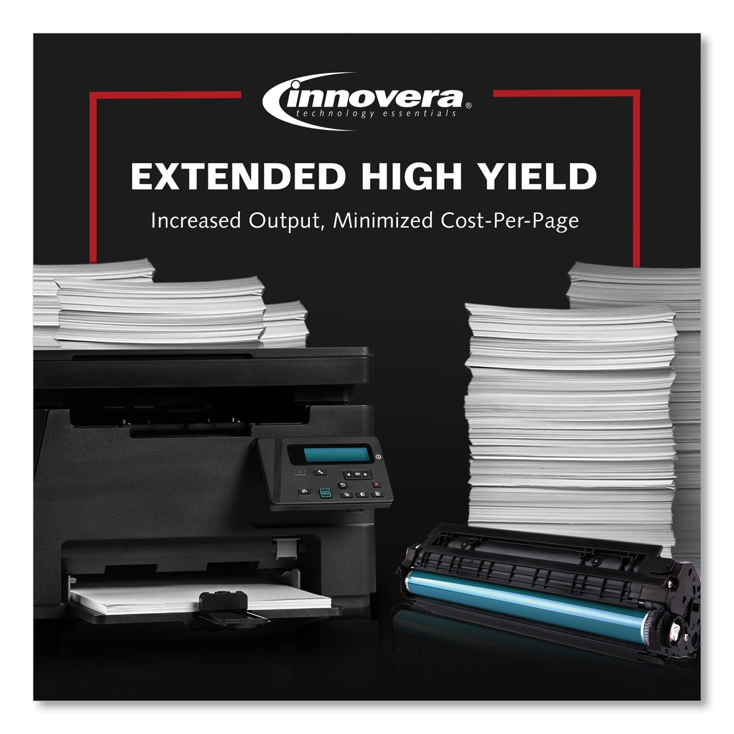 Innovera Remanufactured Black High-Yield Toner, Replacement for MS710/MX710, 25,000 Page-Yield