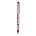 Pentel EnerGel NV Gel Pen, Stick, Medium 0.7 mm, Red Ink, Red Barrel, Dozen