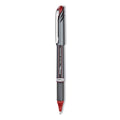 Pentel EnerGel NV Gel Pen, Stick, Bold 1 mm, Red Ink, Red Barrel, Dozen