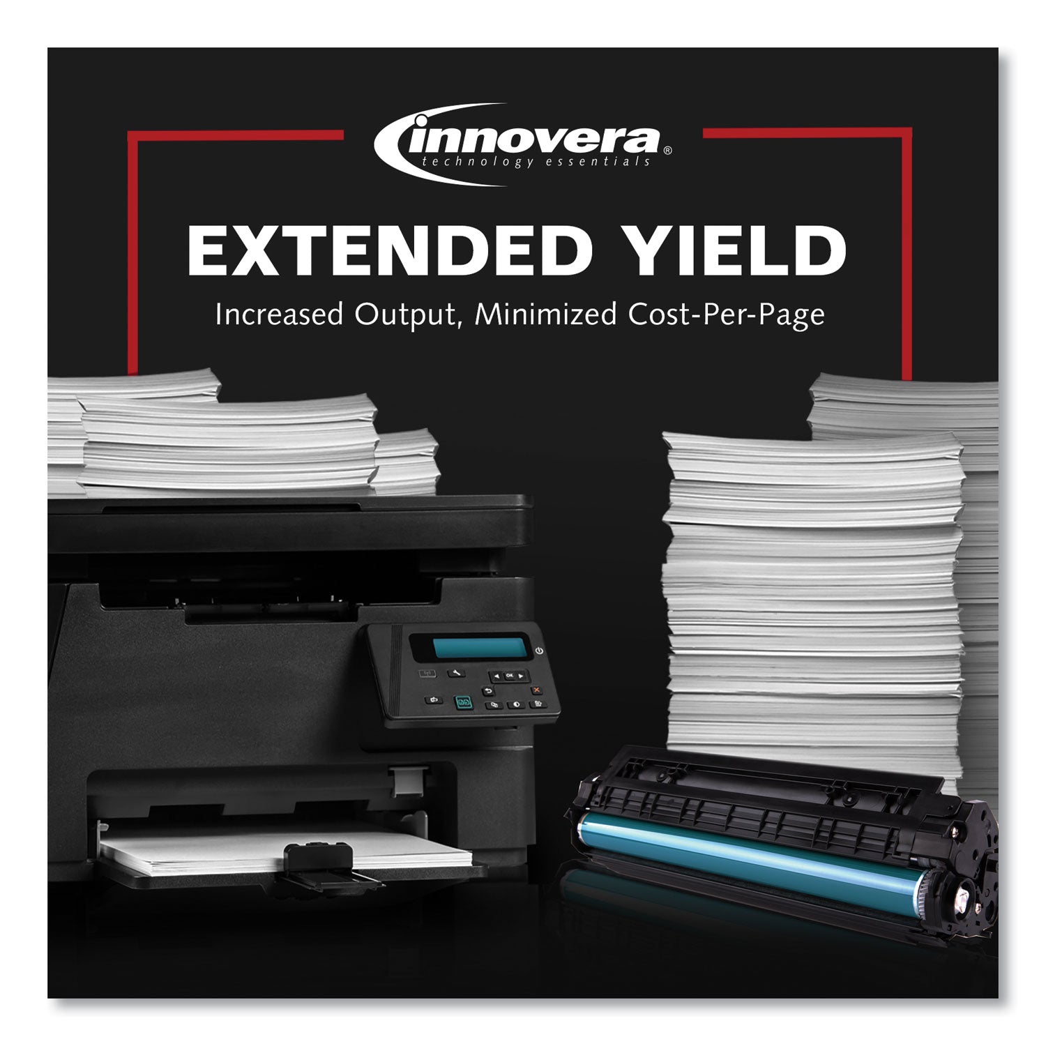 Innovera Remanufactured Cyan High-Yield Toner, Replacement for TN225C, 2,200 Page-Yield