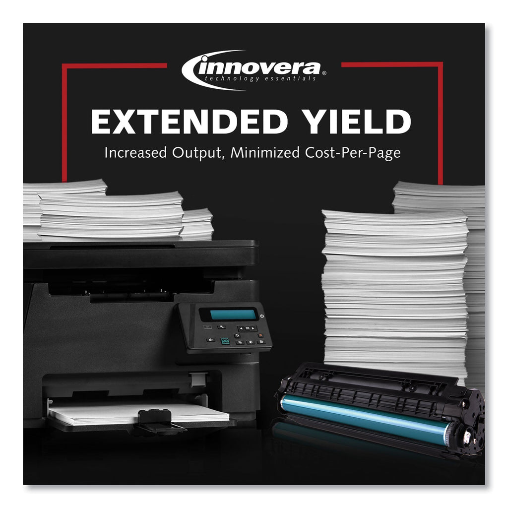 Innovera Remanufactured Black High-Yield Toner, Replacement for 504X (CE250X), 10,500 Page-Yield
