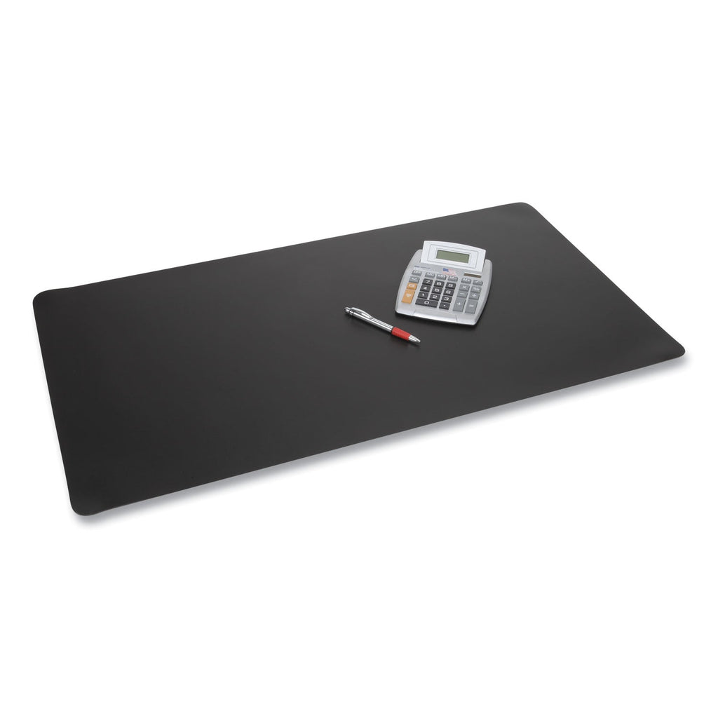 Artistic Rhinolin II Desk Pad with Antimicrobial Protection, 36 x 20, Black