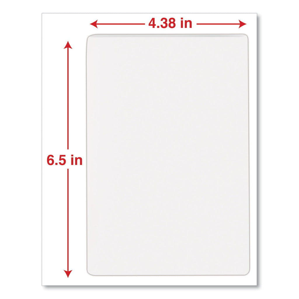 Universal Laminating Pouches, 5 mil, 6.5" x 4.38", Crystal Clear, 100/Box