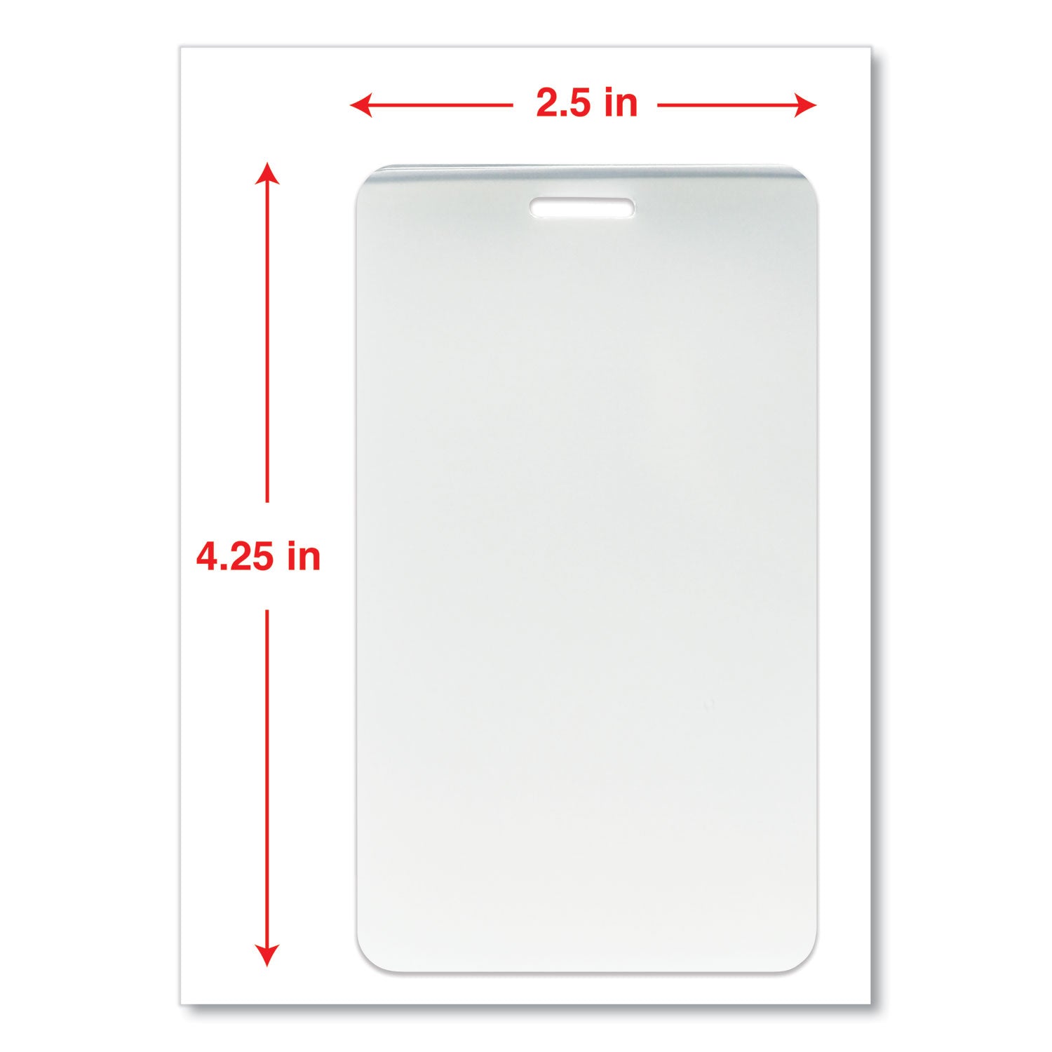 Universal Laminating Pouches, 5 mil, 2.5" x 4.25", Matte Clear, 25/Pack