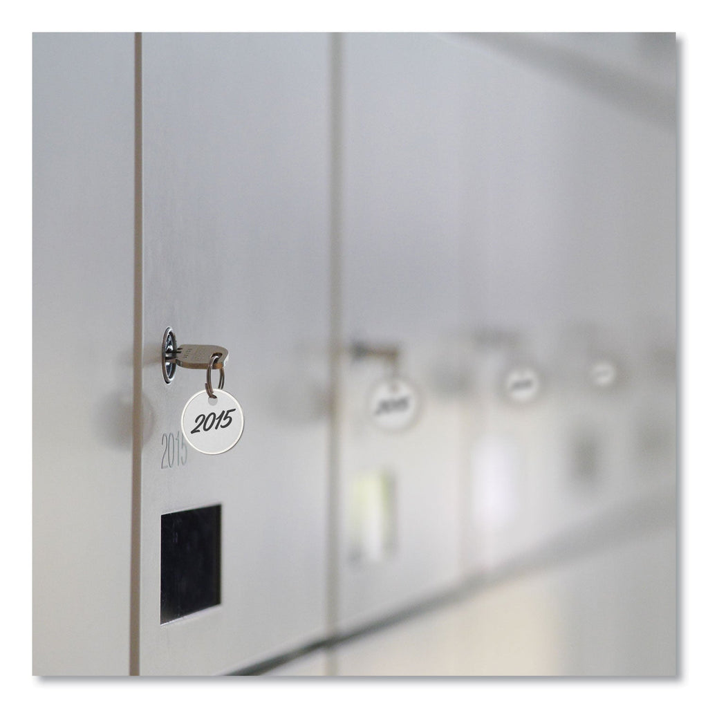 Avery Heavyweight Stock Metal Rim Tags, 1.25" dia, White, 500/Box