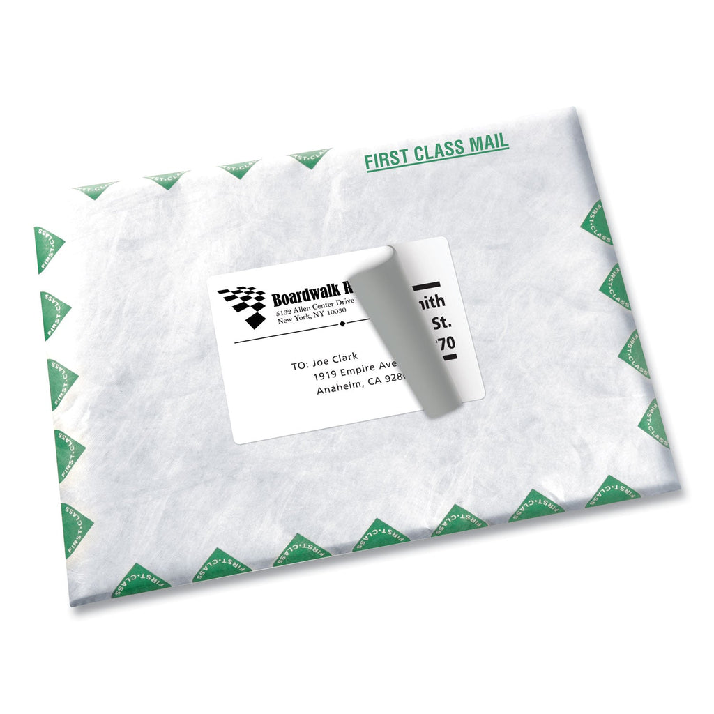 Avery Shipping Labels w/ TrueBlock Technology, Laser Printers, 3.5 x 5, White, 4/Sheet, 100 Sheets/Box