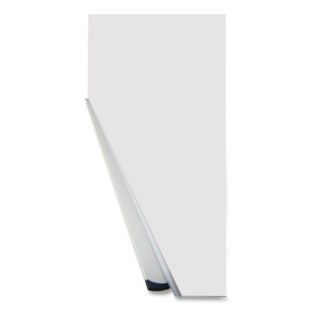 Universal Dry Erase Board, Melamine, 72 x 48, Satin-Finished Aluminum Frame