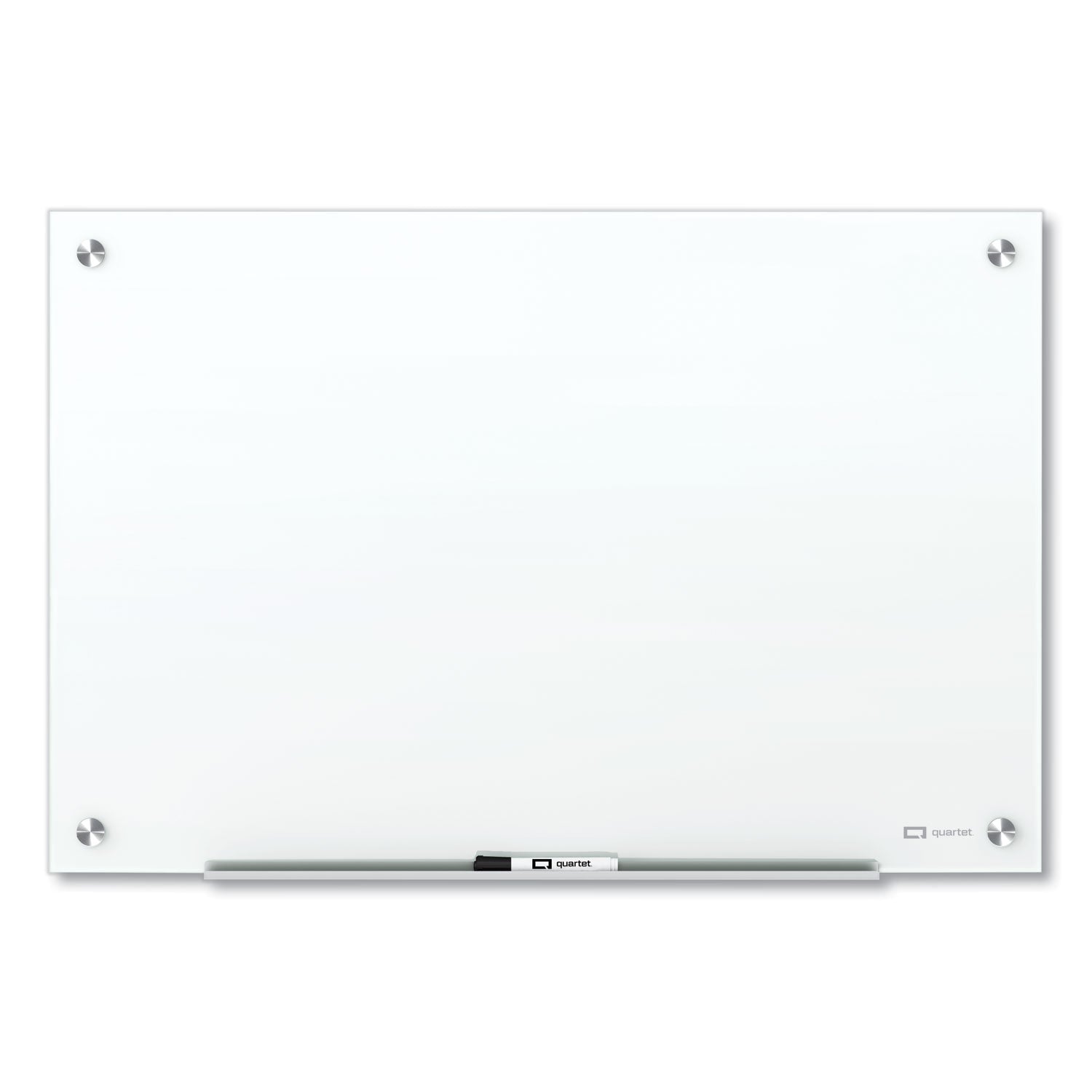 Quartet Brilliance Glass Dry-Erase Boards, 48 x 36, White Surface