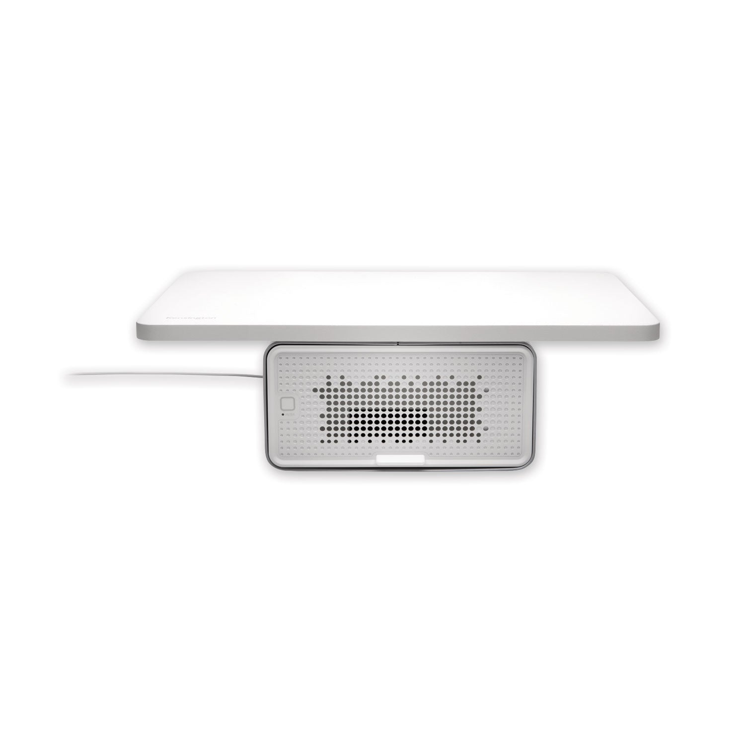 Kensington FreshView Wellness Monitor Stand with Air Purifier, For 27" Monitors, 22.5" x 11.5" x 5.4", White, Supports 200 lbs