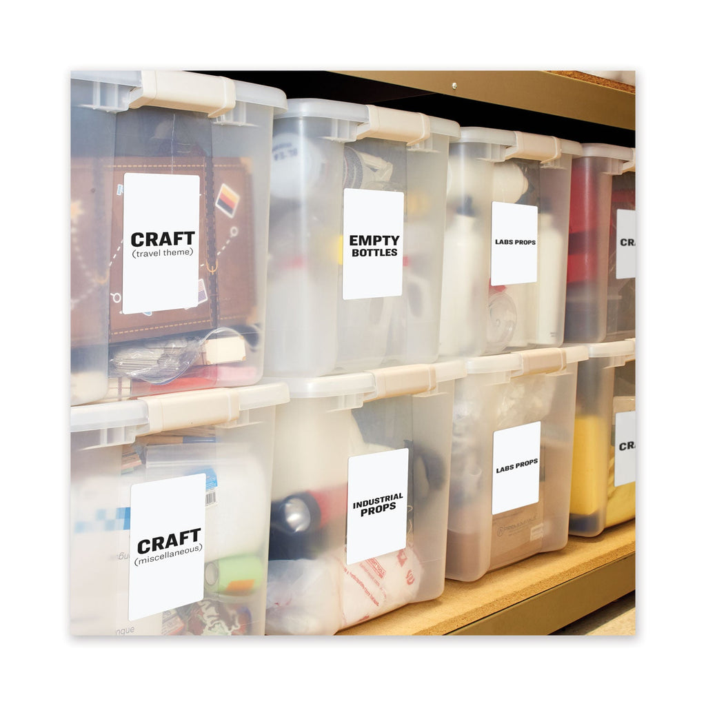 Avery Waterproof Shipping Labels with TrueBlock Technology, Laser Printers, 5.5 x 8.5, White, 2/Sheet, 500 Sheets/Box