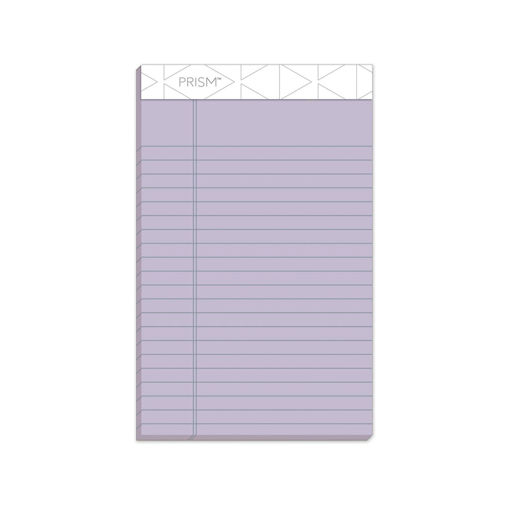 TOPS Prism + Colored Writing Pads, Narrow Rule, 50 Pastel Orchid 5 x 8 Sheets, 12/Pack