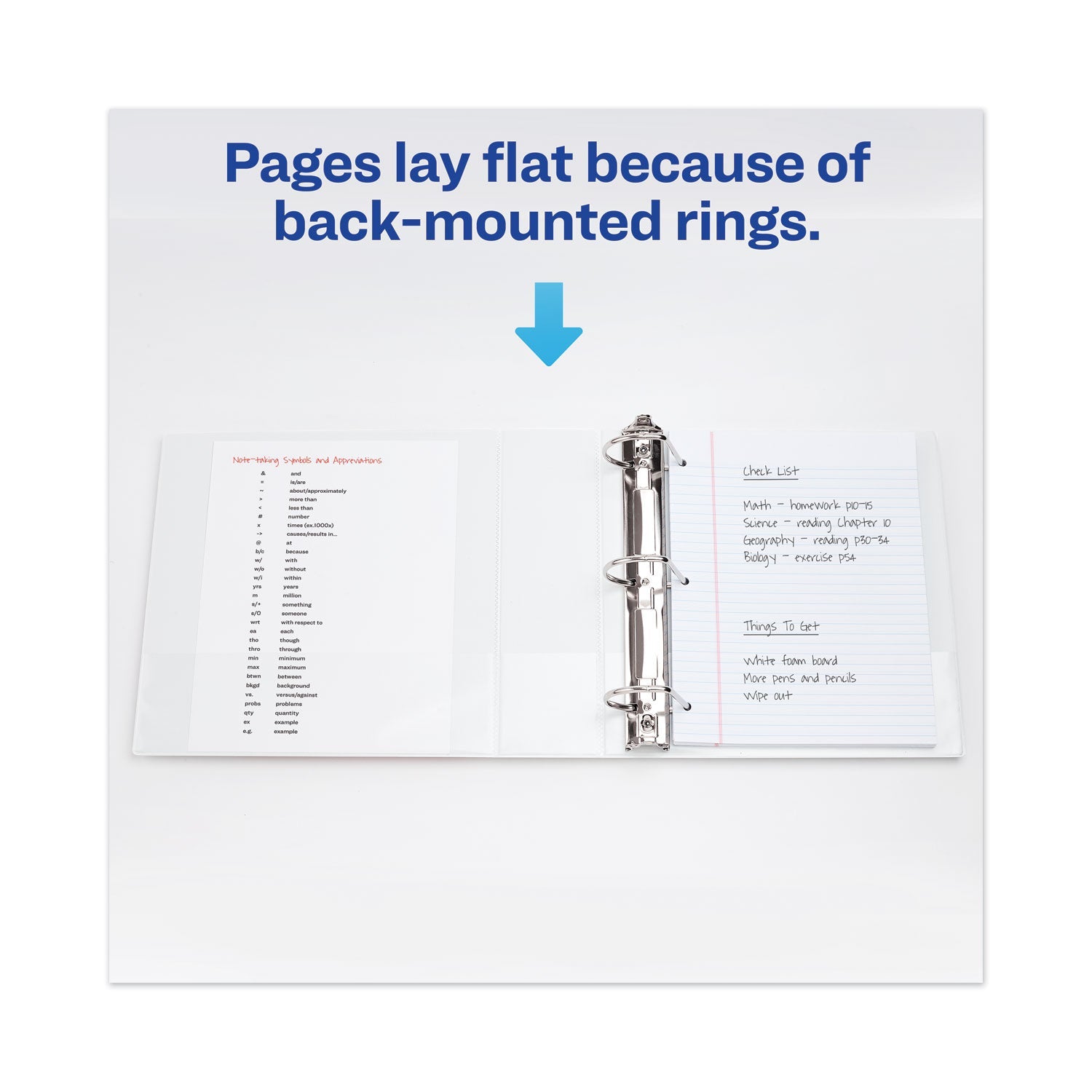 Avery Heavy-Duty View Binder with DuraHinge and Locking One Touch EZD Rings, 3 Rings, 4" Capacity, 11 x 8.5, White