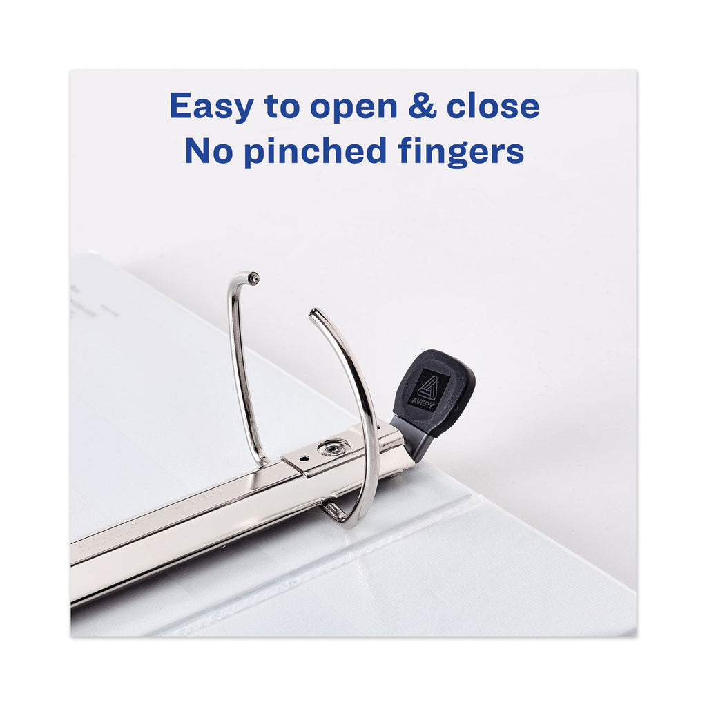 Avery Heavy-Duty View Binder with DuraHinge, One Touch EZD Rings and Extra-Wide Cover, 3 Ring, 3" Capacity, 11 x 8.5, White, (1321)
