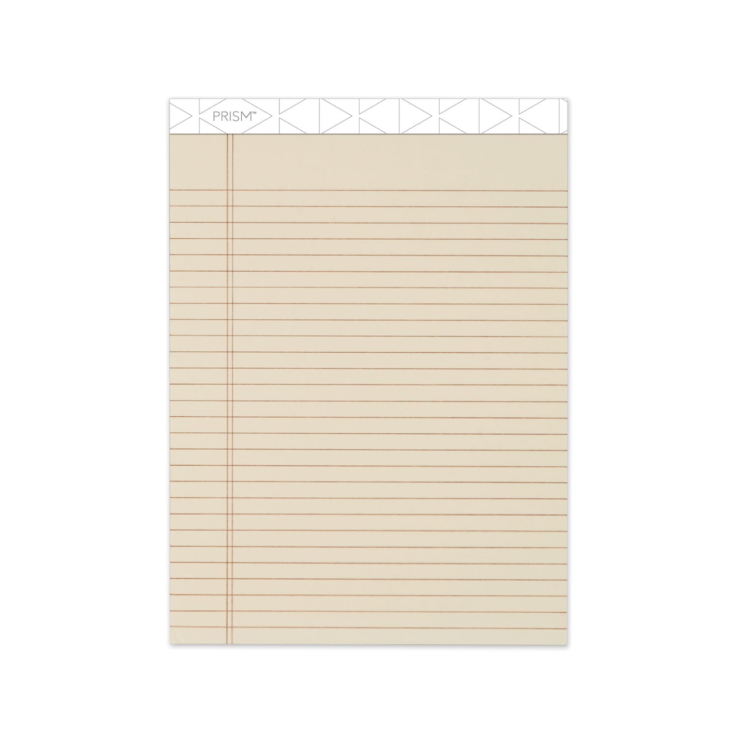 TOPS Prism + Colored Writing Pads, Wide/Legal Rule, 50 Pastel Ivory 8.5 x 11.75 Sheets, 12/Pack