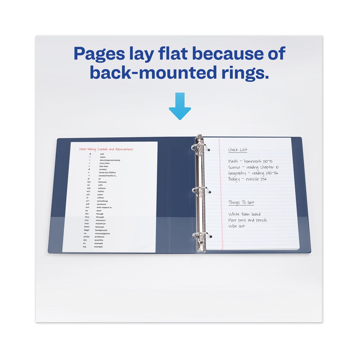 Avery Heavy-Duty View Binder with DuraHinge and Locking One Touch EZD Rings, 3 Rings, 5" Capacity, 11 x 8.5, Purple