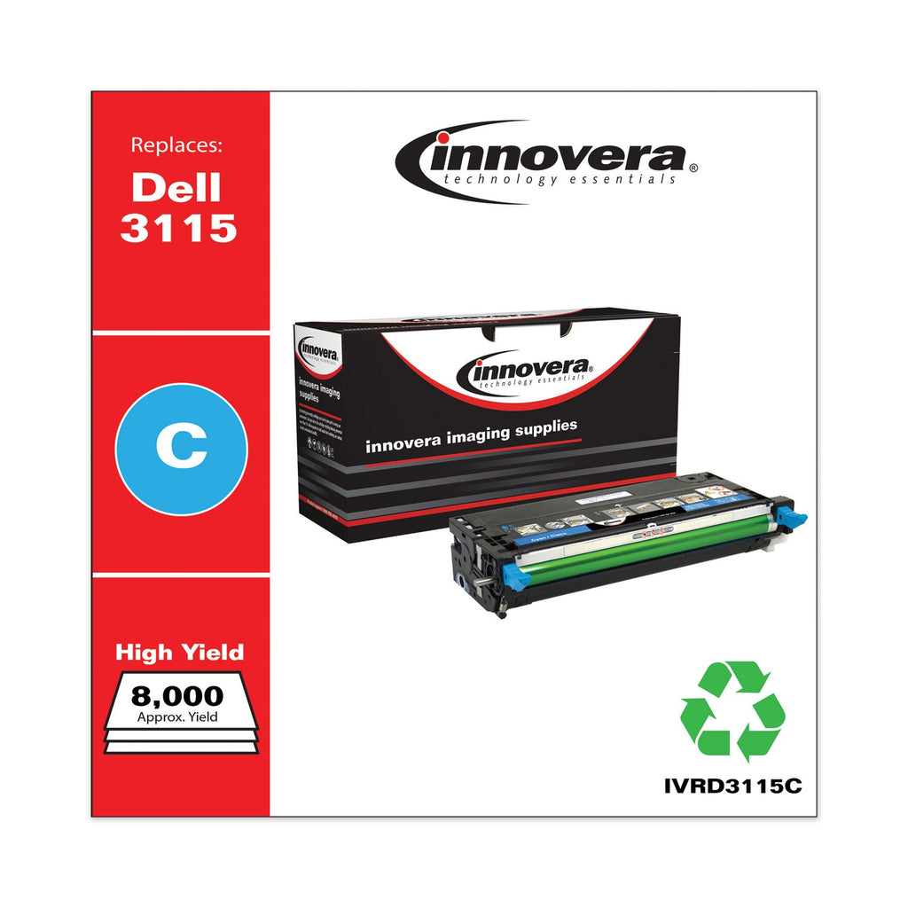 Innovera Remanufactured Cyan High-Yield Toner, Replacement for 310-8379, 8,000 Page-Yield