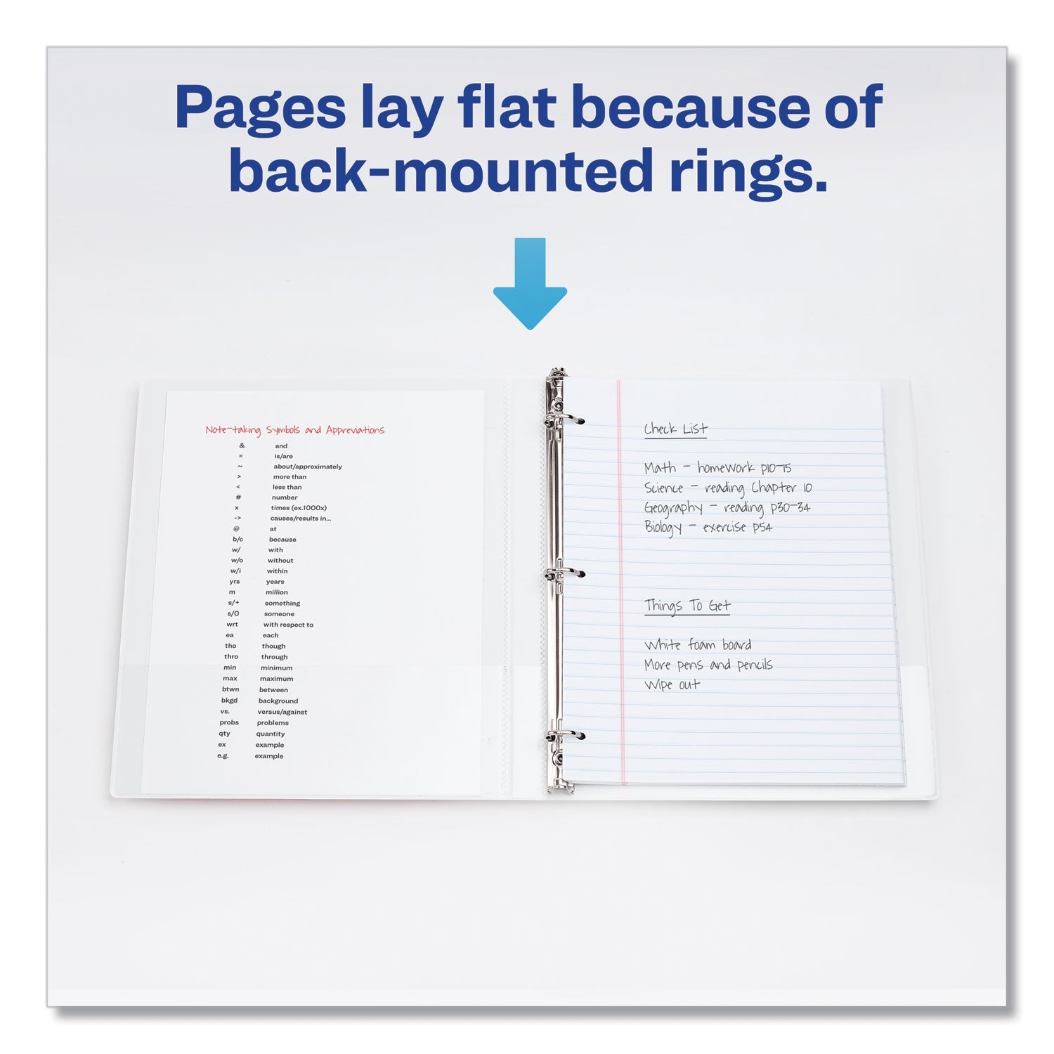 Avery Framed View Heavy-Duty Binders, 3 Rings, 0.5" Capacity, 11 x 8.5, White
